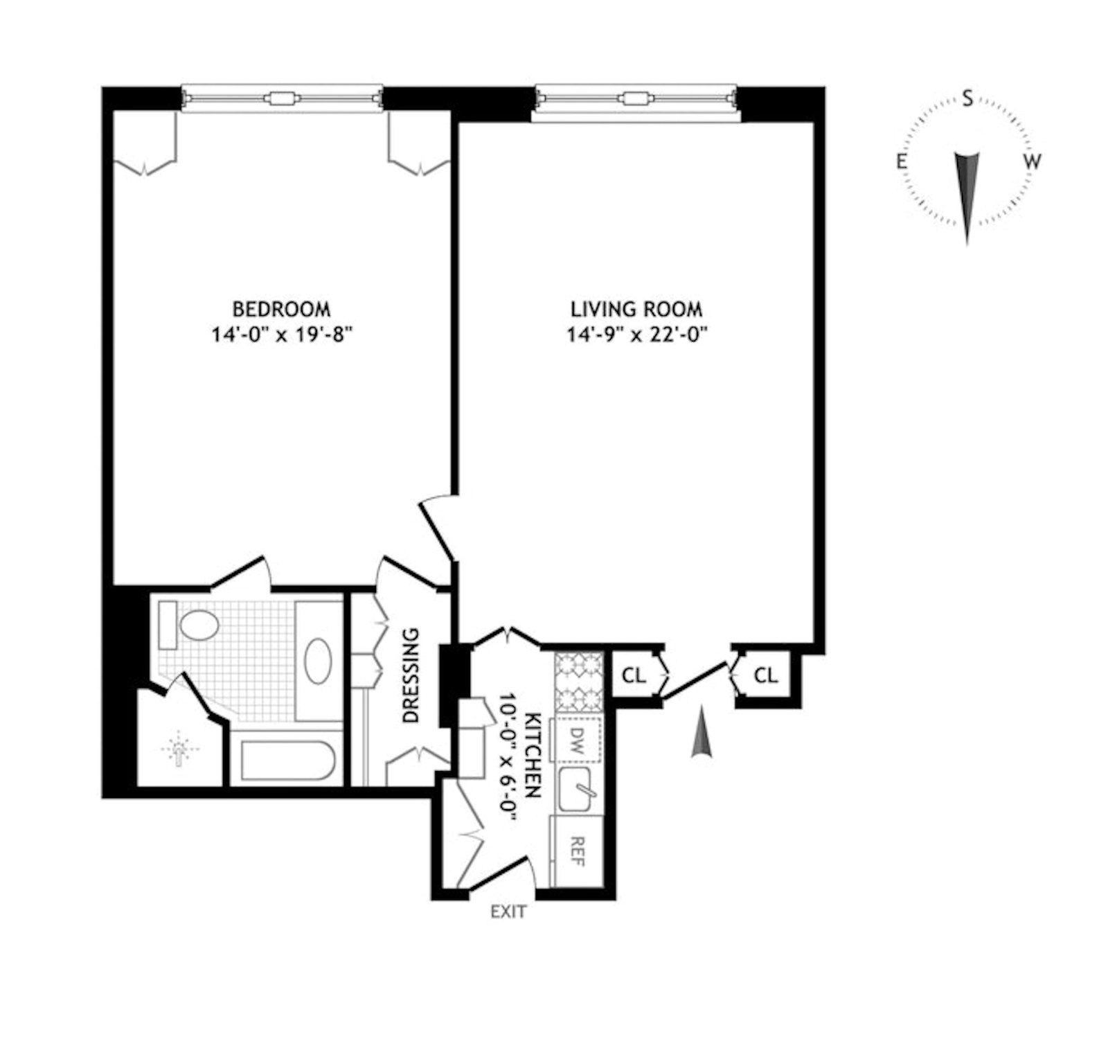 Floorplan for 781 Fifth Avenue, 407