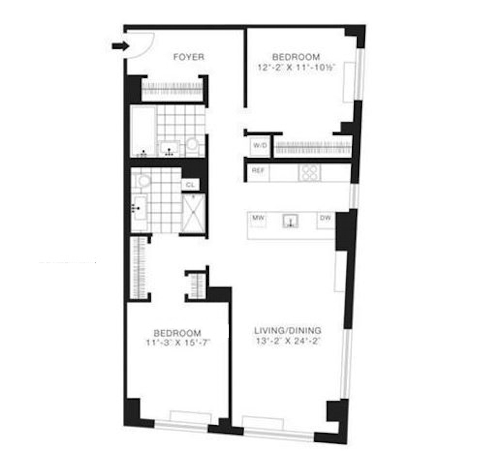 Floorplan for 11-02 49th Avenue, 6I