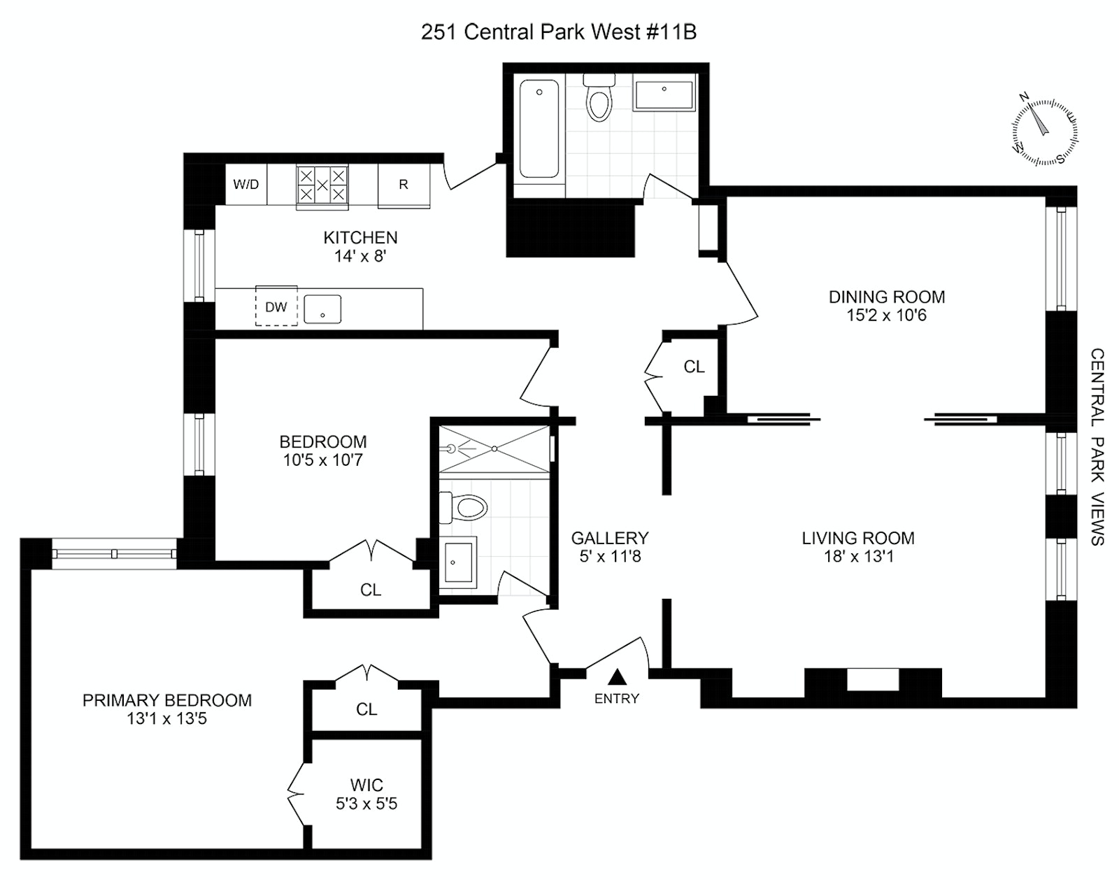 Floorplan for 251 Central Park West
