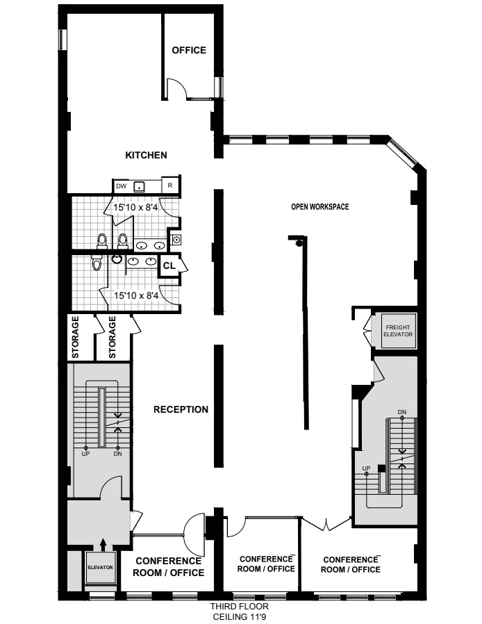 Floorplan for 179 Franklin Street, 3FL