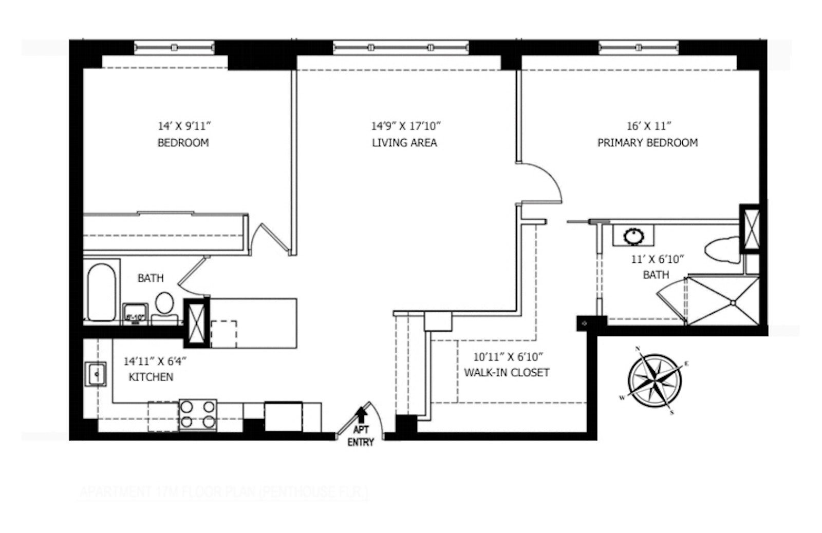 Floorplan for 333 East 34th Street, PHM