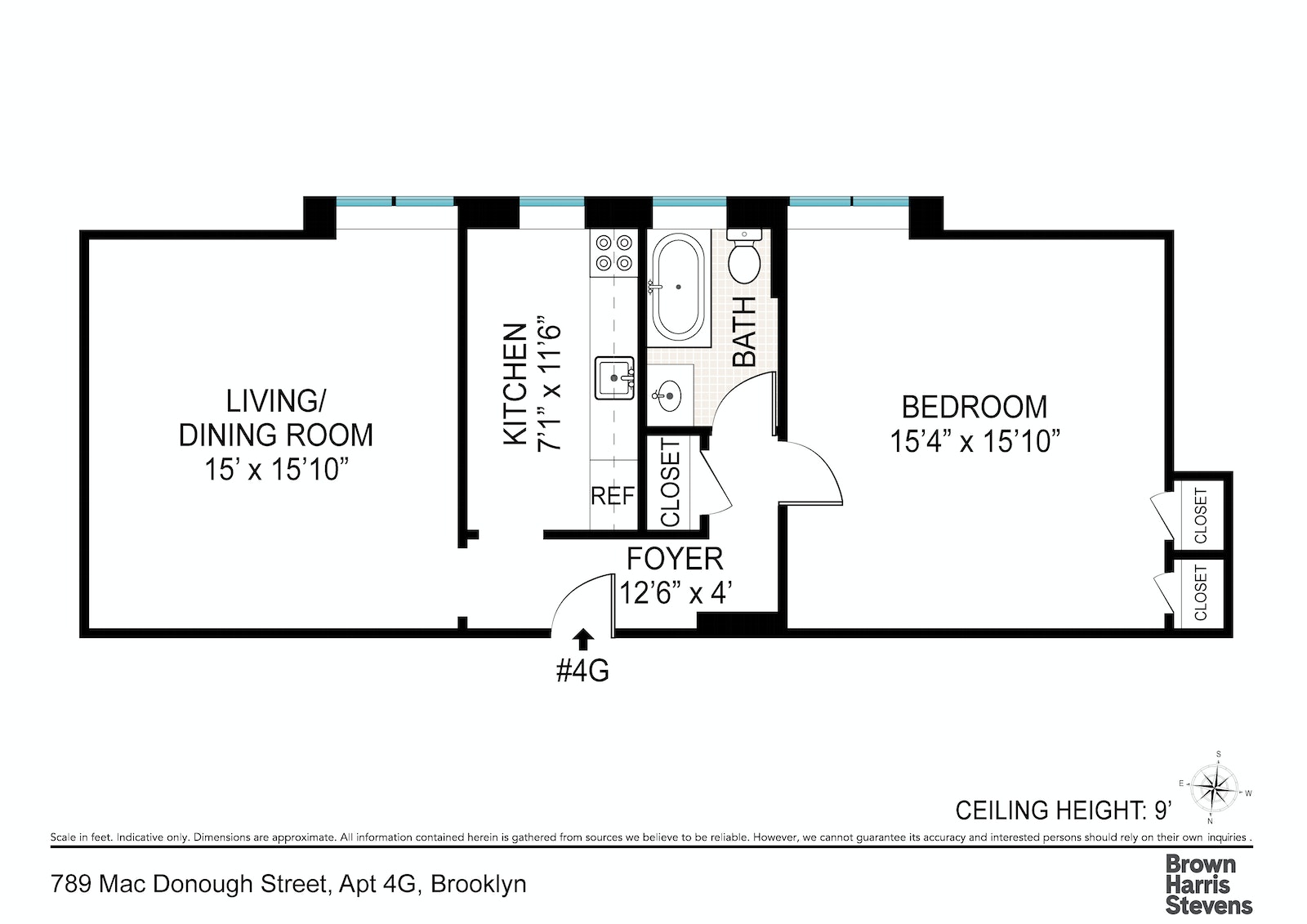 Floorplan for 789 Mac Donough Street, 4G