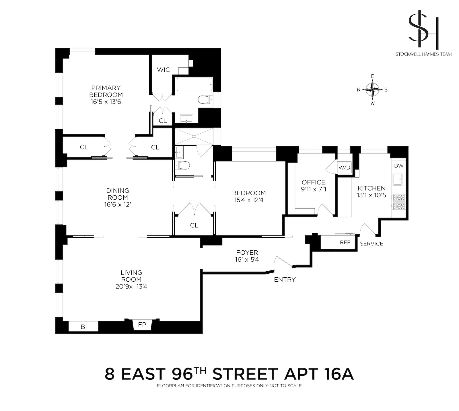Floorplan for 8 East 96th Street, 16A