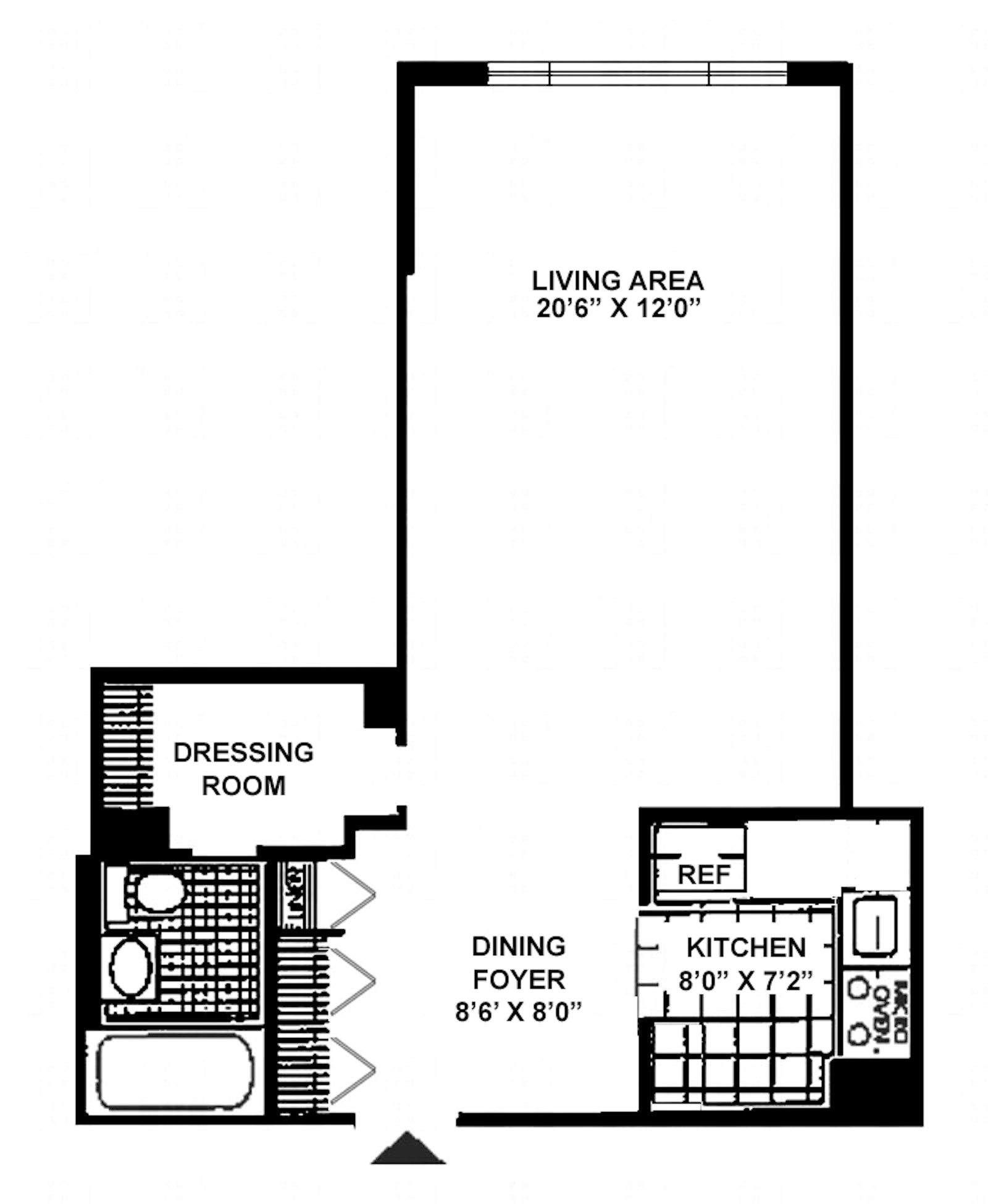 Floorplan for 5900 Arlington Avenue, 19N