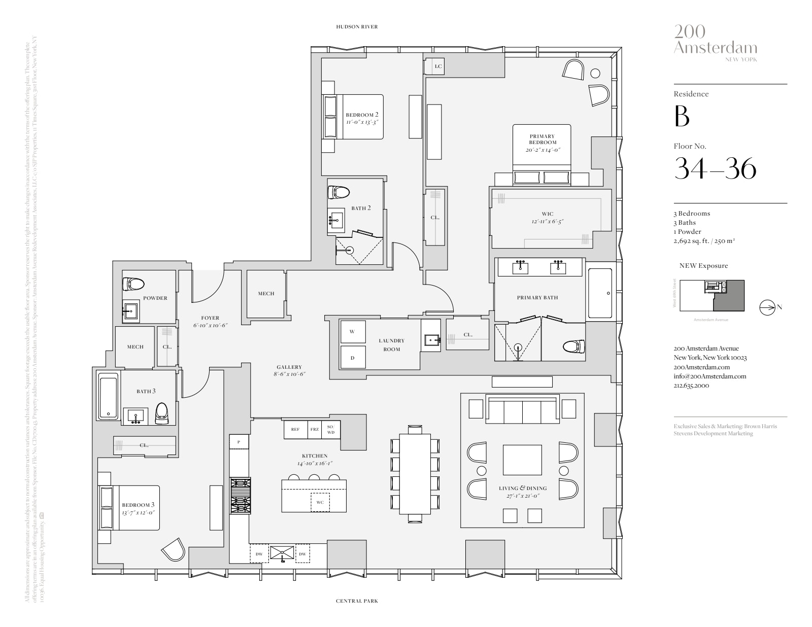 Floorplan for 200 Amsterdam Avenue, 35B