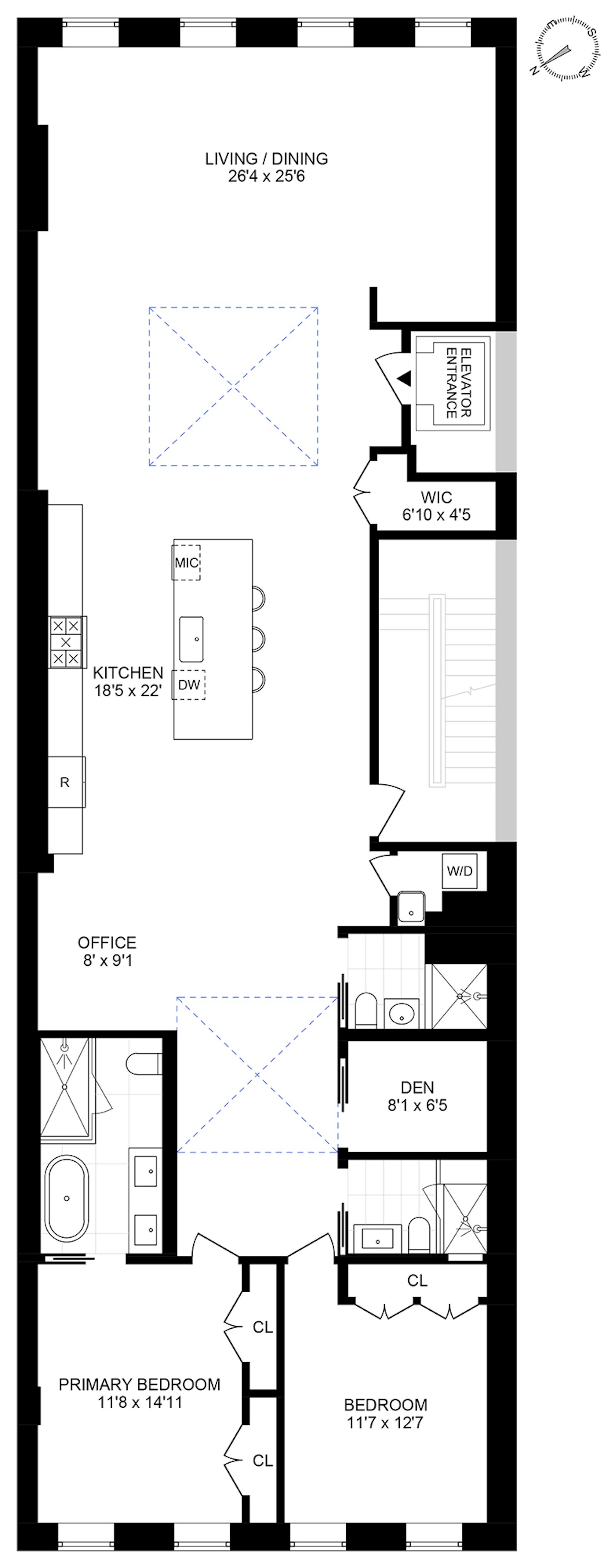 Floorplan for 51 Greene Street, PH6