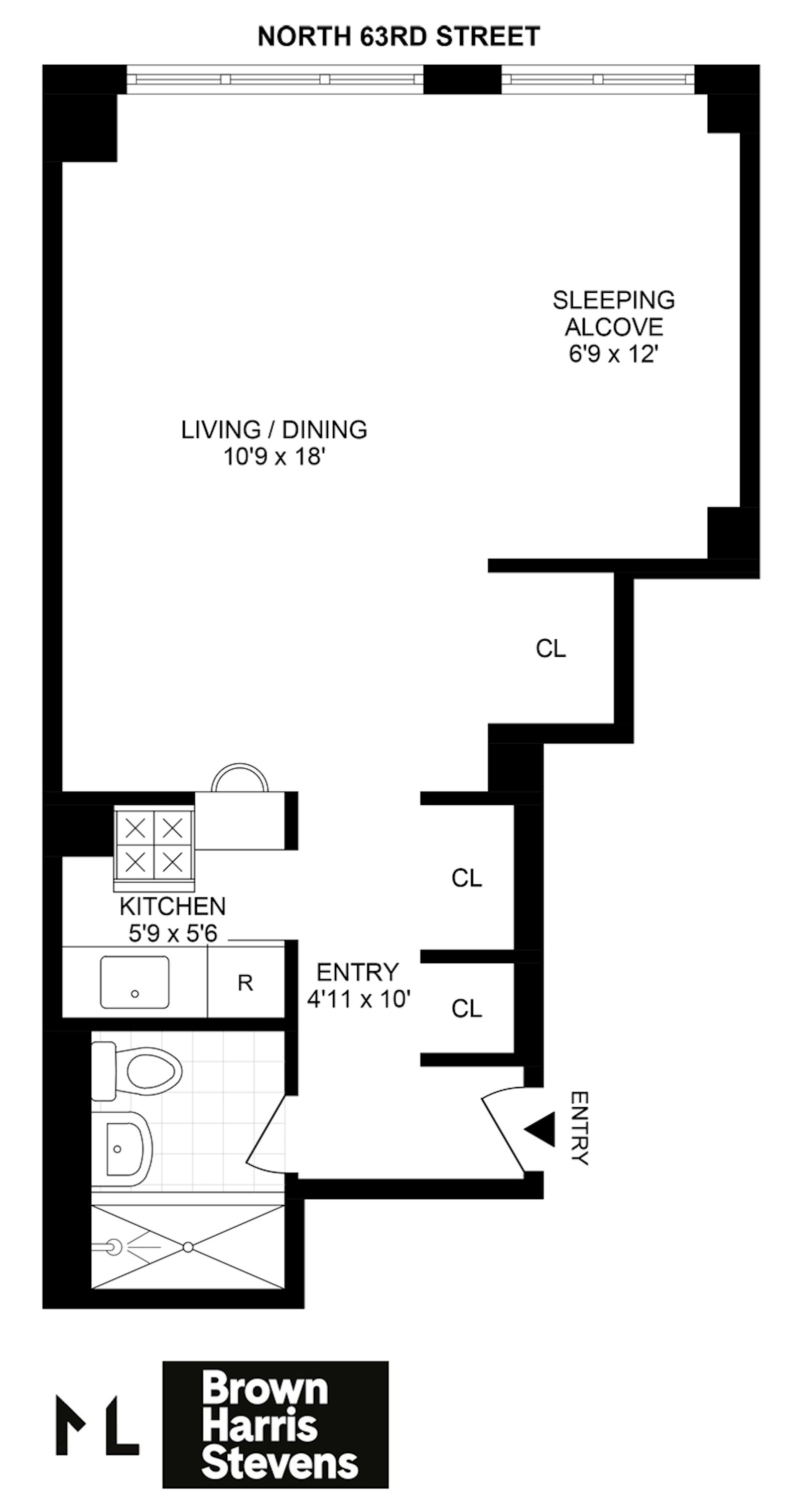 Floorplan for 210 East 63rd Street, 5A
