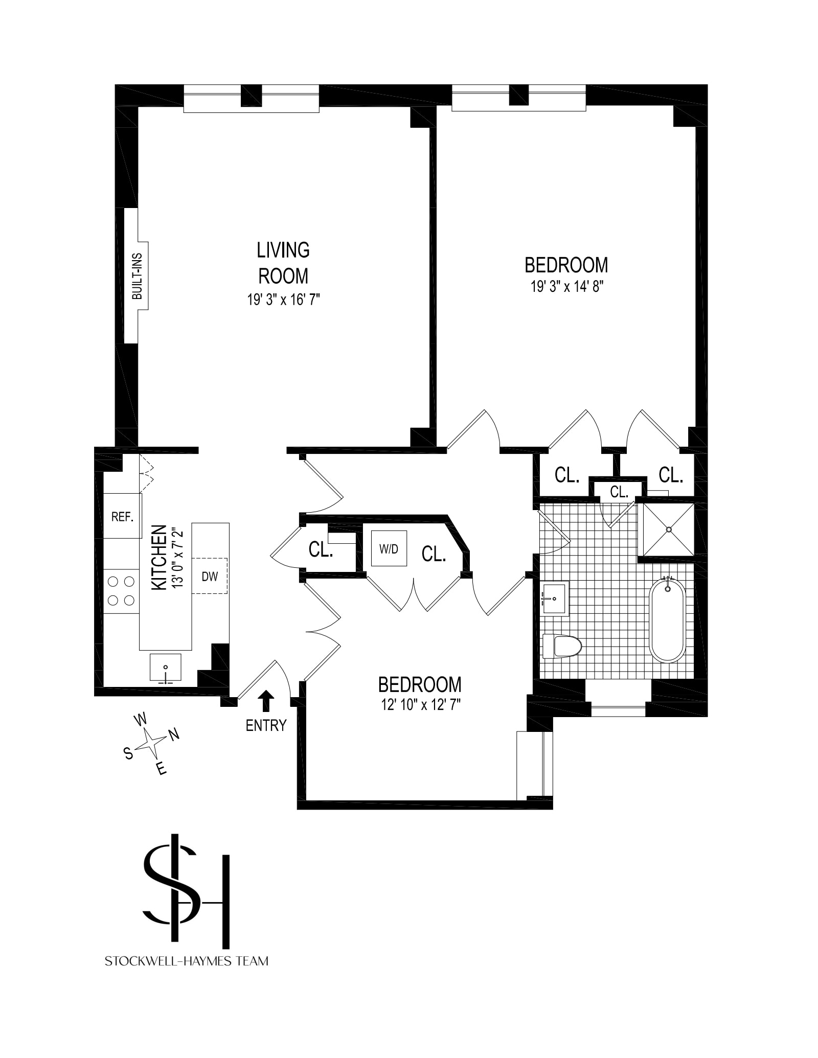 Floorplan for 600 West End Avenue, 7B