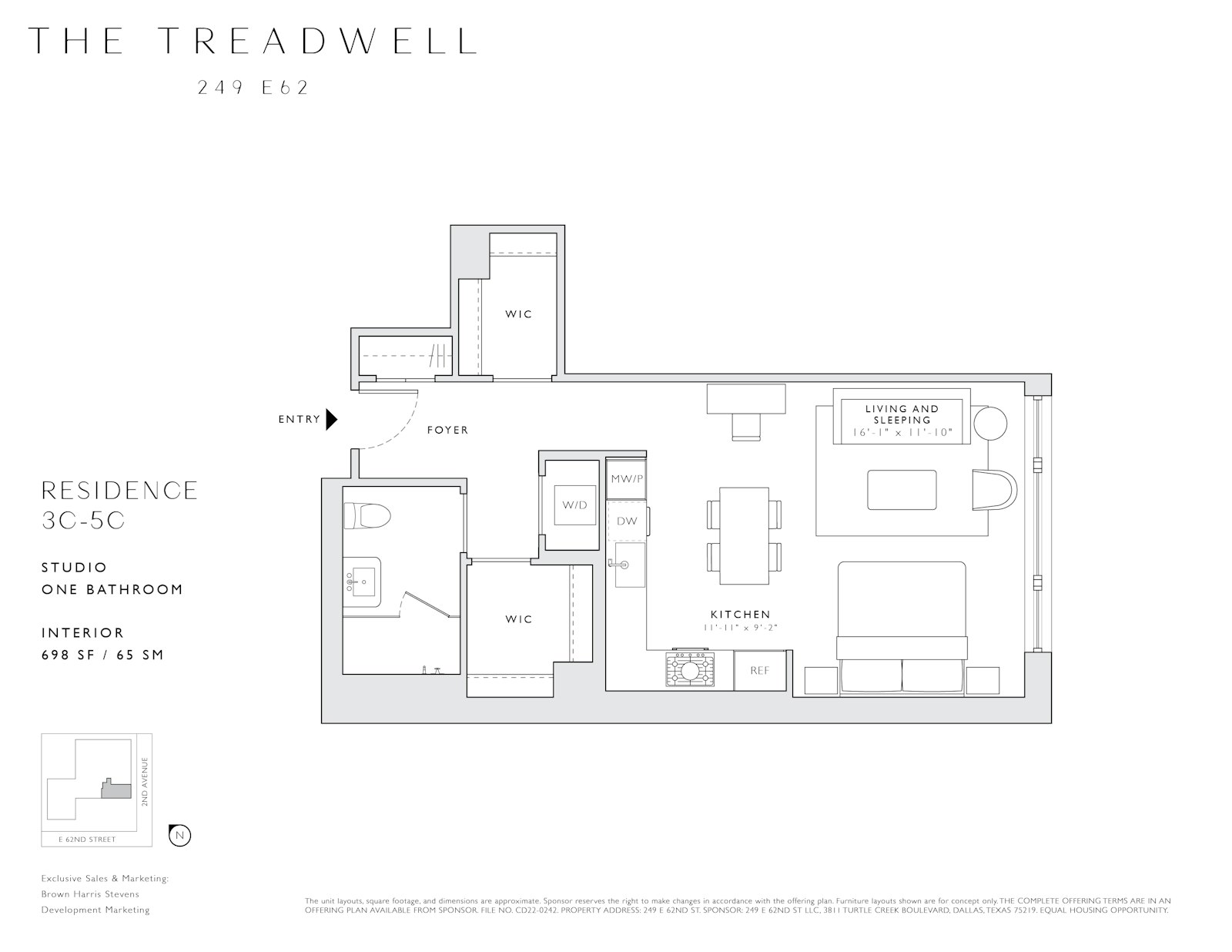 Floorplan for 249 East 62nd Street, 3C