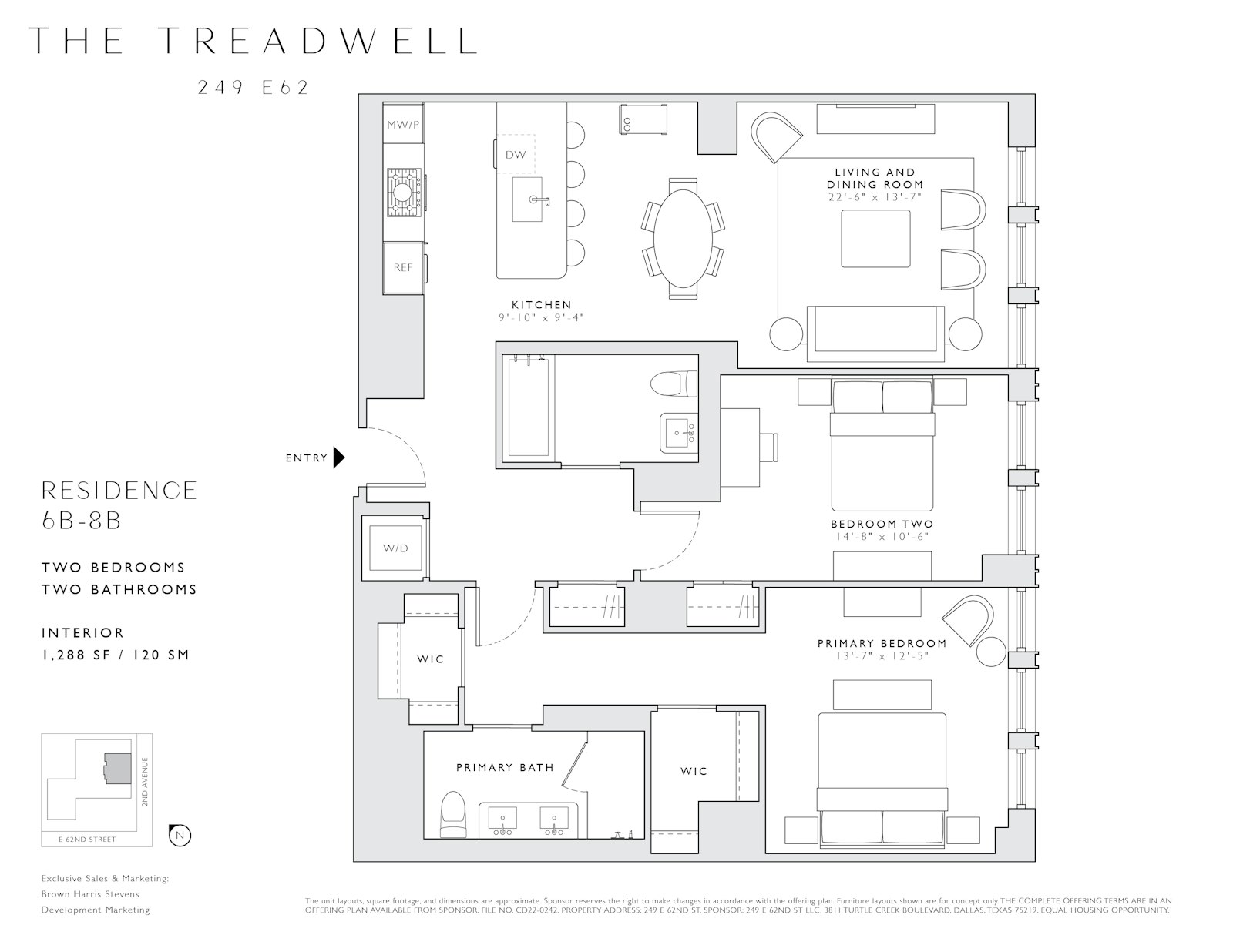 Floorplan for 249 East 62nd Street, 6B