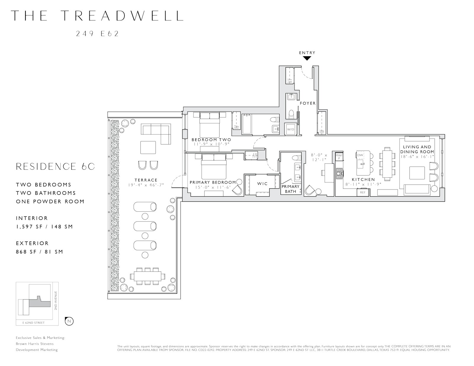 Floorplan for 249 East 62nd Street, 6C