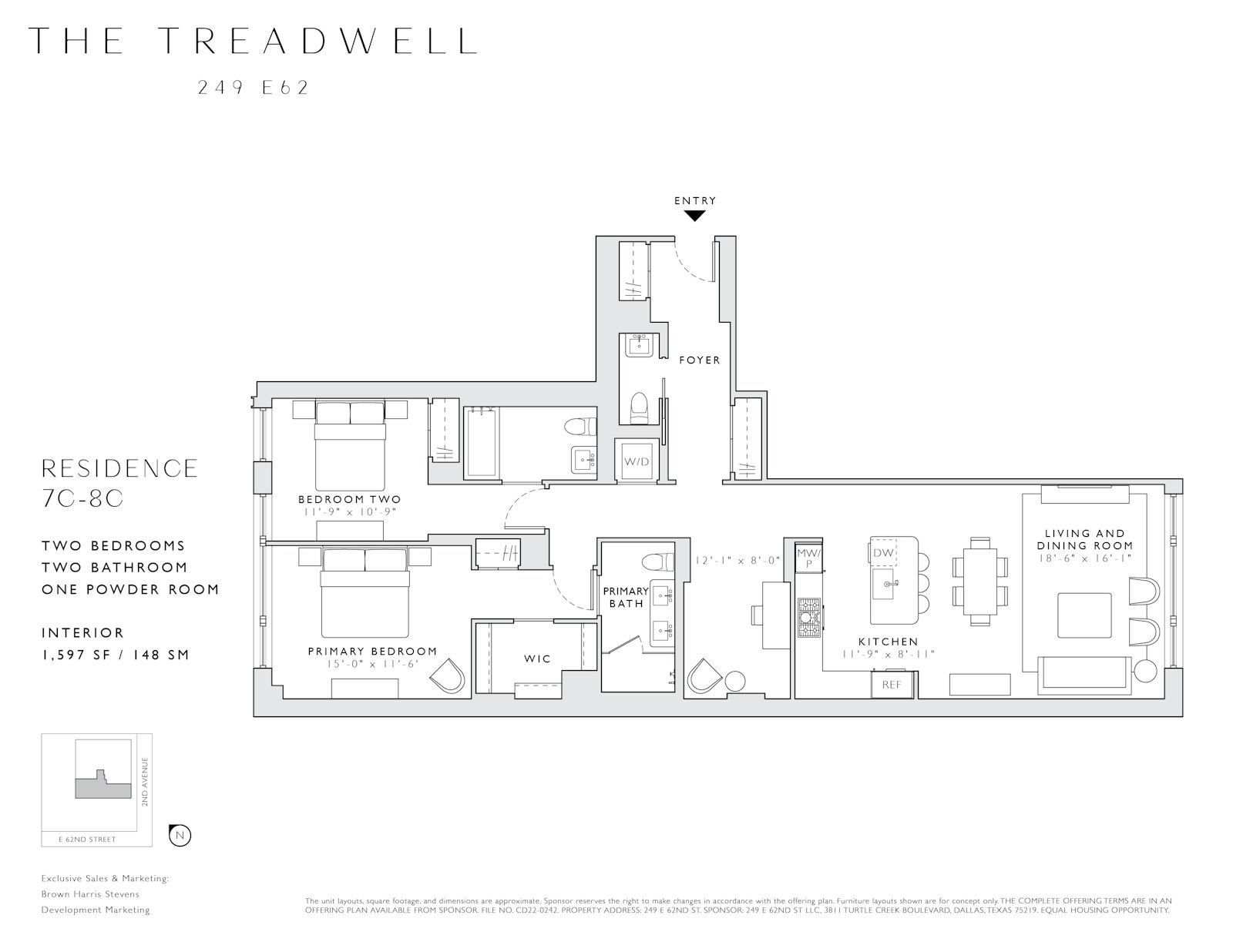 Floorplan for 249 East 62nd Street, 8C