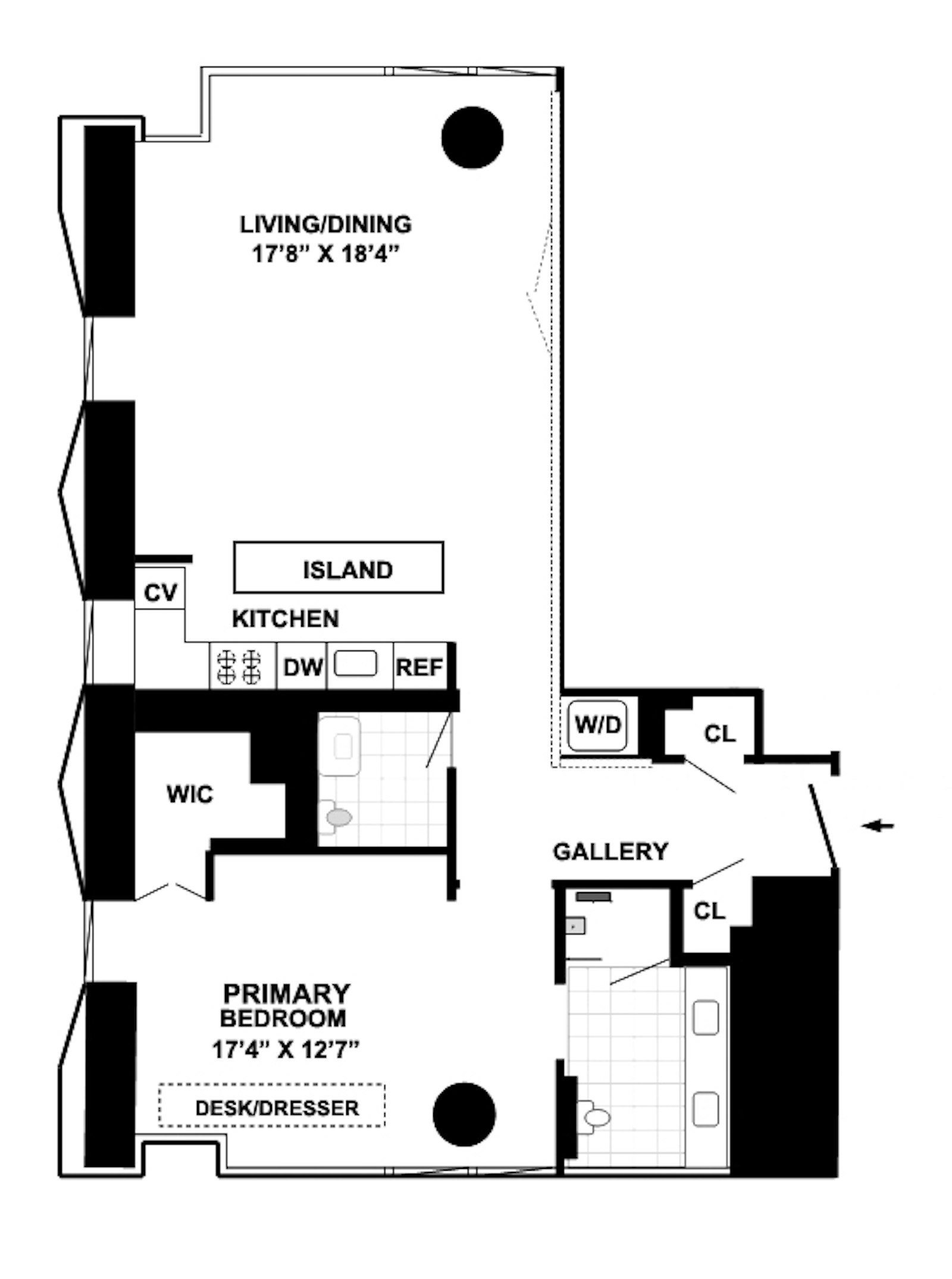 Floorplan for 20 West 53rd Street, 22C