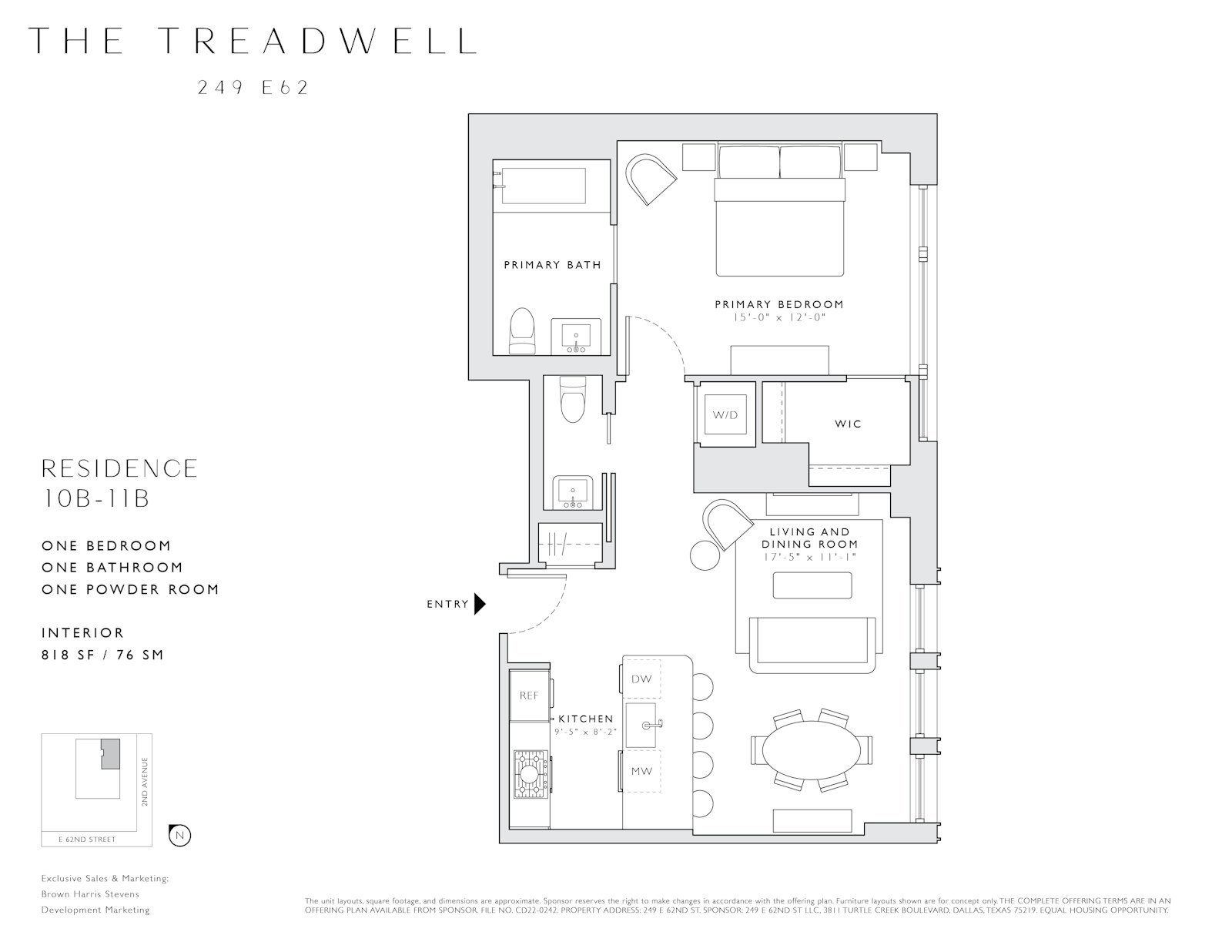 Floorplan for 249 East 62nd Street, 11B