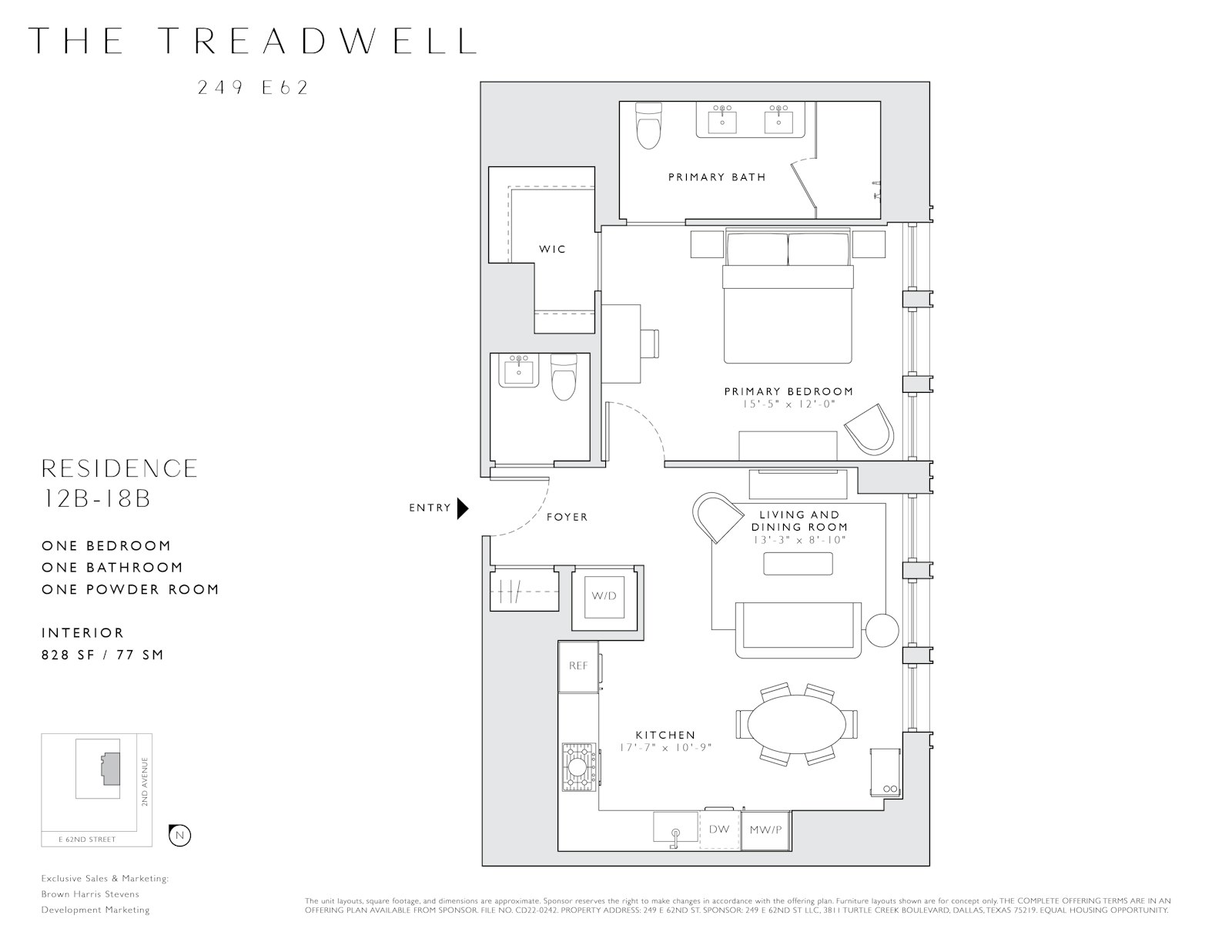 Floorplan for 249 East 62nd Street, 14B