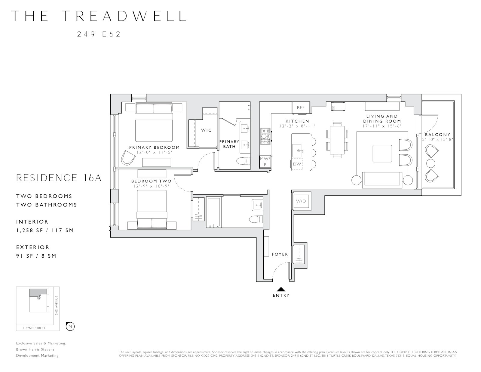 Floorplan for 249 East 62nd Street, 16A