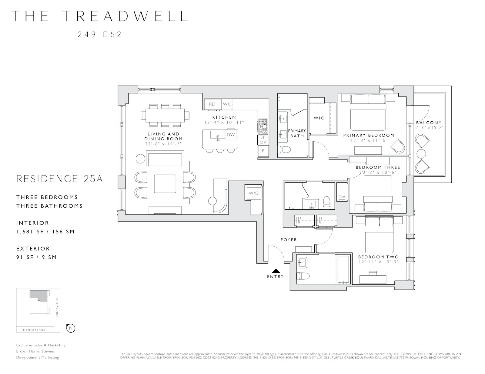 Floorplan for 249 East 62nd Street, 25A