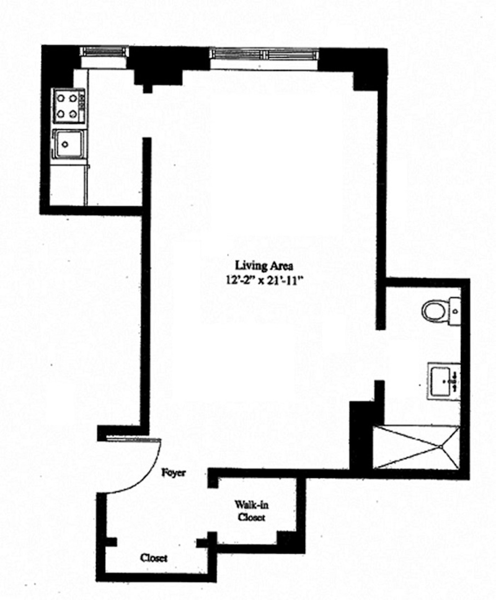 Floorplan for 230 Riverside Drive, 9G