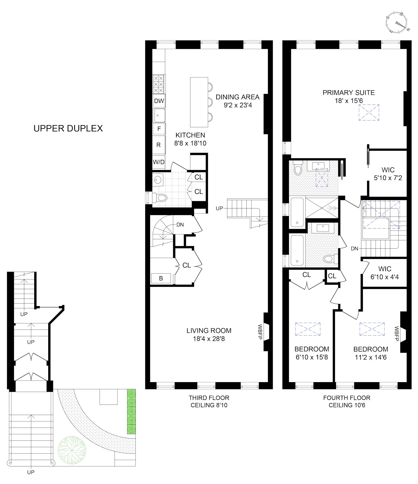 Floorplan for 104 West 13th Street, DUPLEX