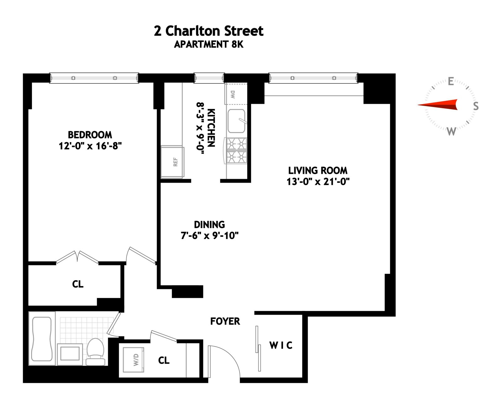 Floorplan for 2 Charlton Street, 8K