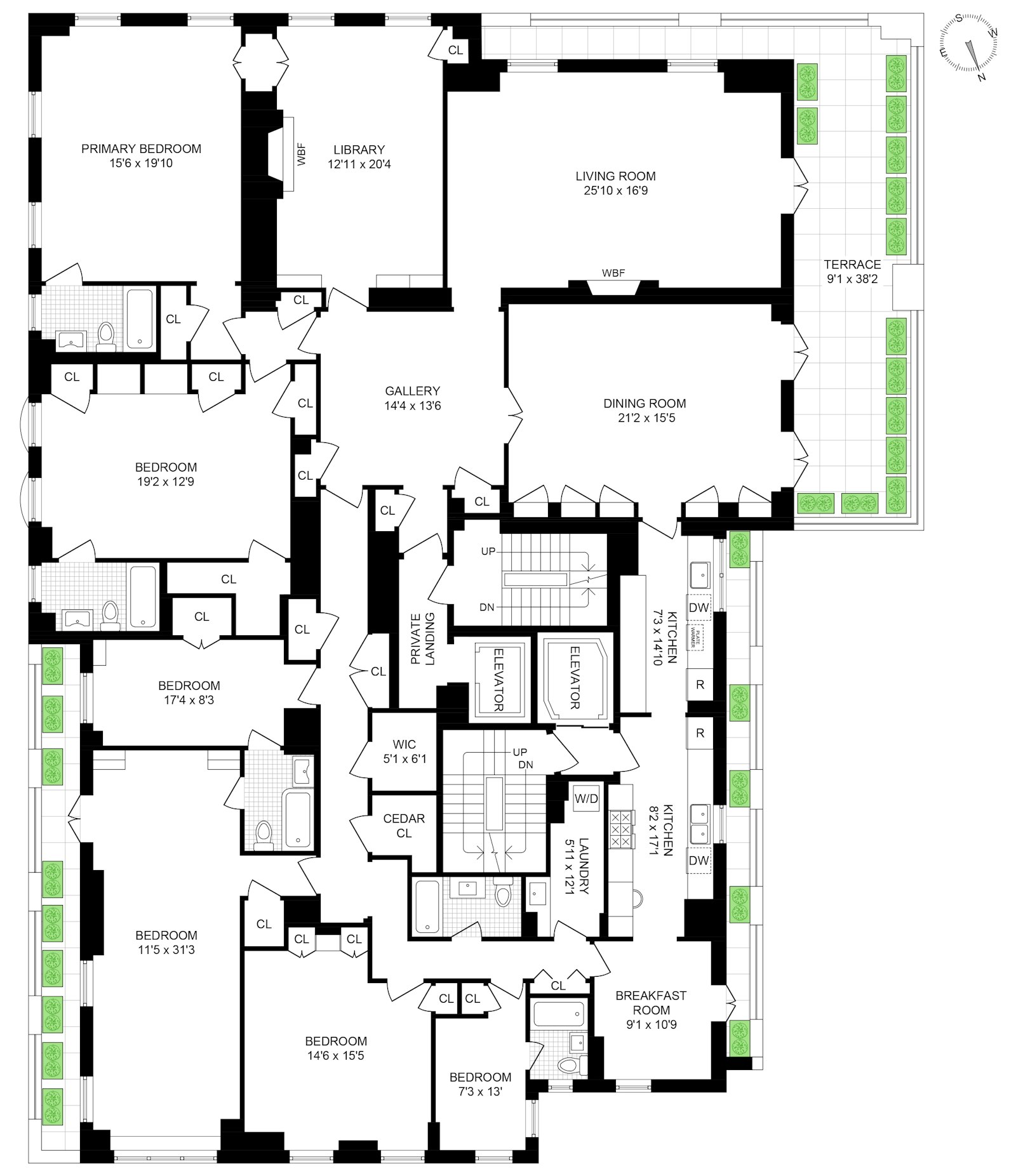 Floorplan for 133 East 80th Street, 12THFLOOR