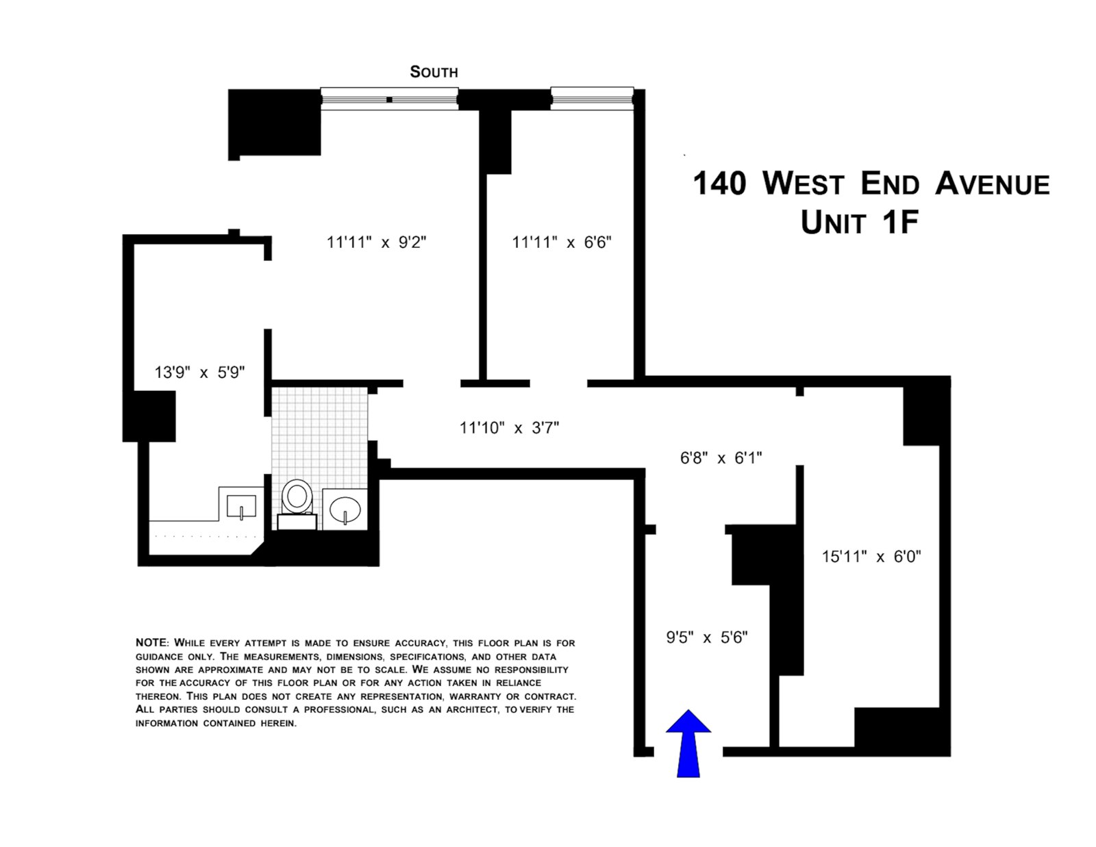 Floorplan for 140 West End Avenue, 1/D
