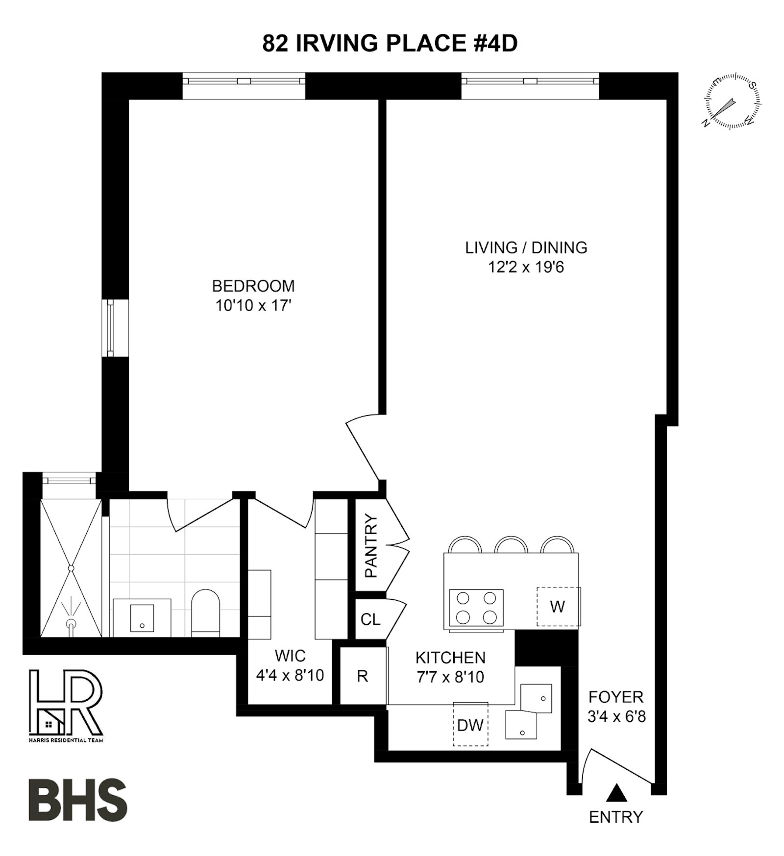 Floorplan for 82 Irving Place, 4D