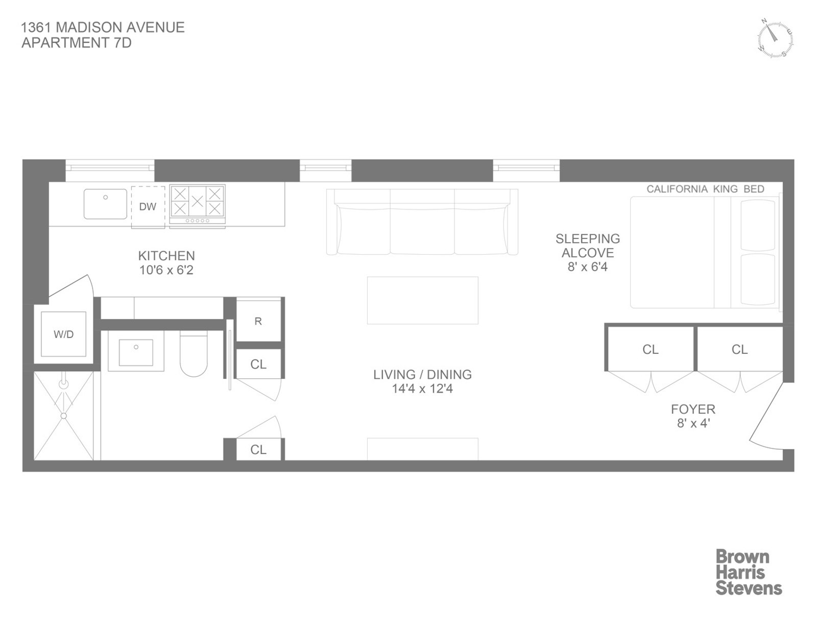 Floorplan for 1361 Madison Avenue