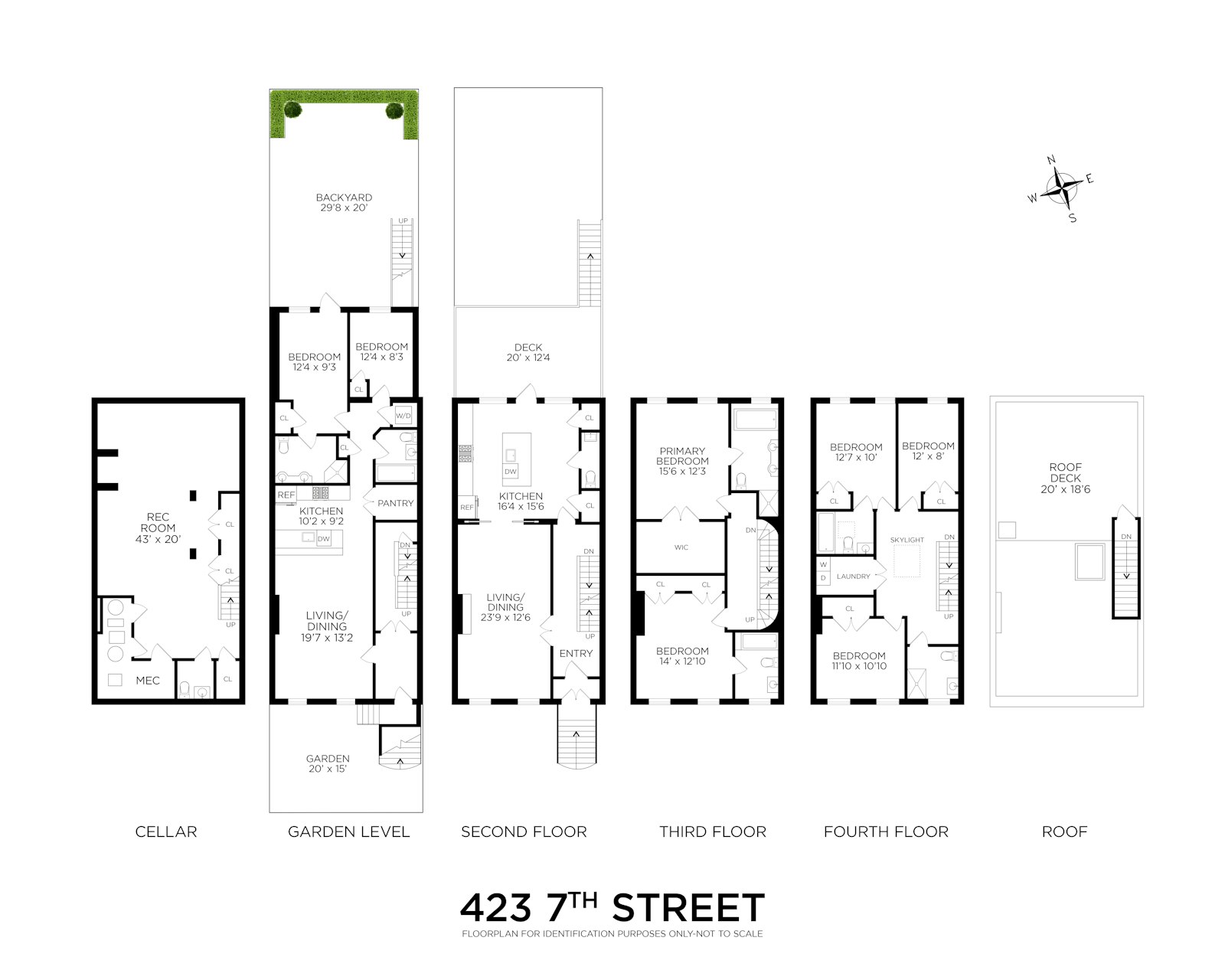 Floorplan for 423 7th Street