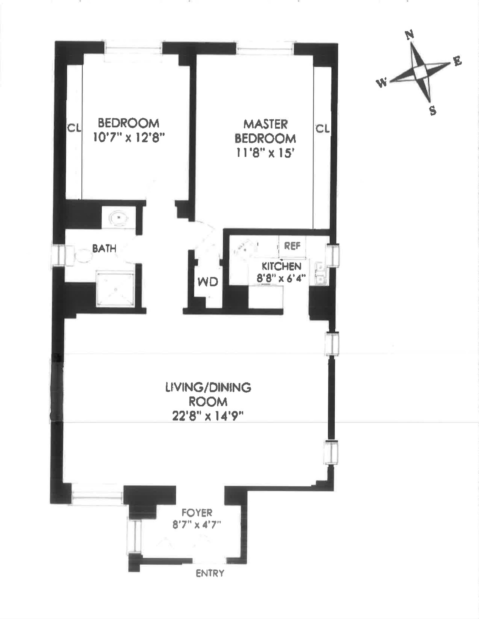 Floorplan for 108 East 66th Street, 9A