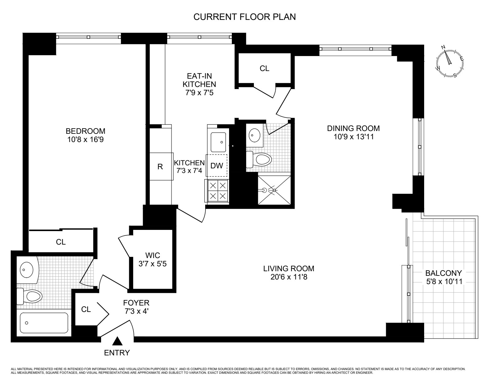 Floorplan for 300 East 54th Street, 29K