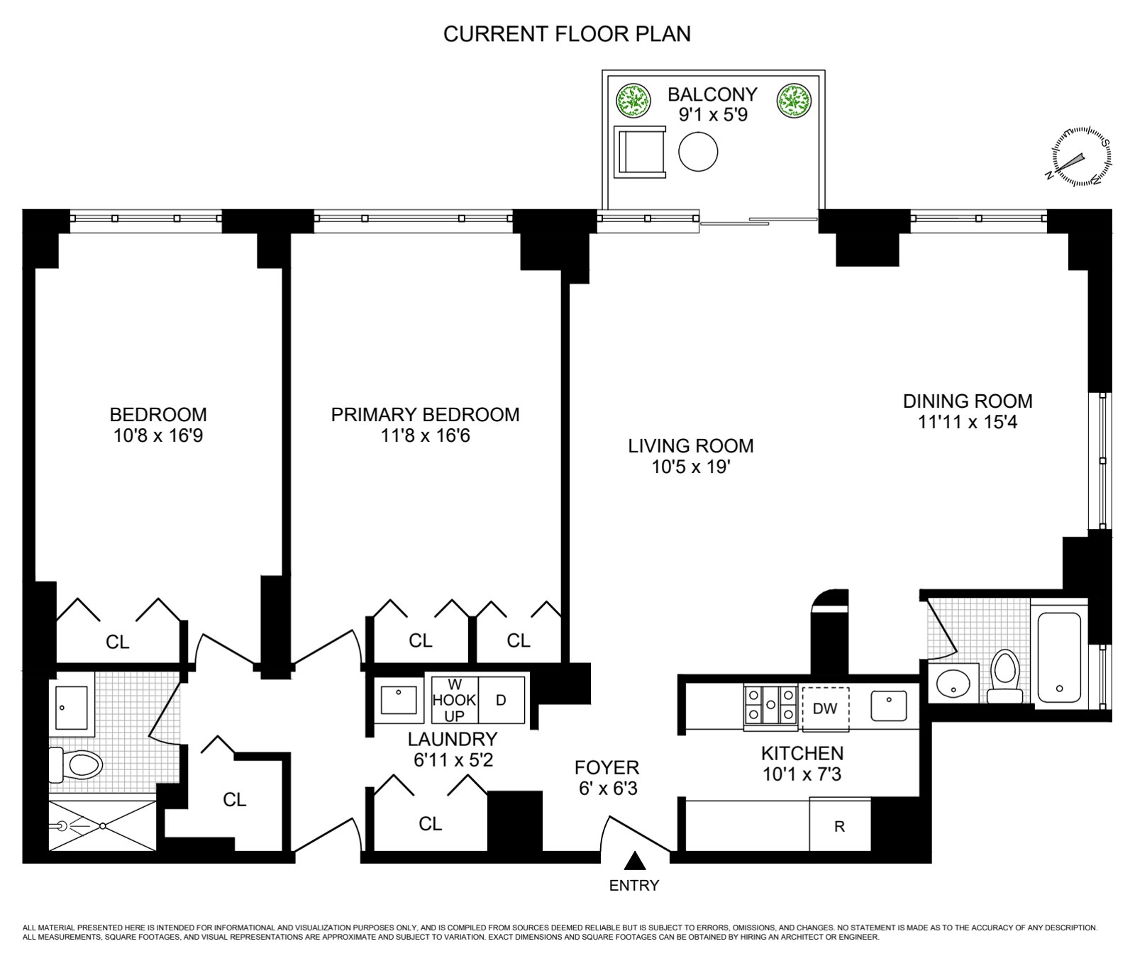 Floorplan for 300 East 54th Street, 20BC