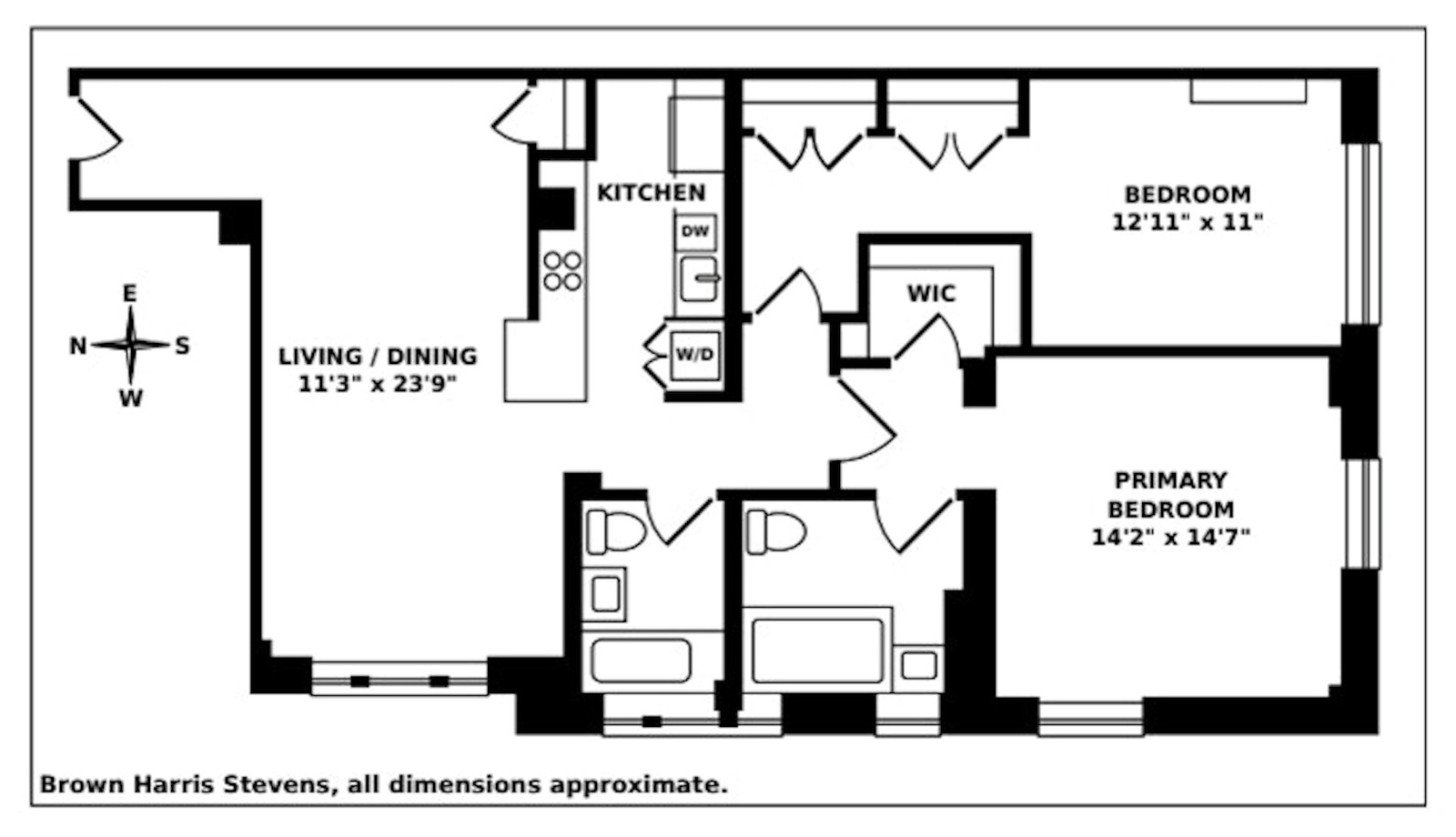 Floorplan for 219 West 81st Street, 11F