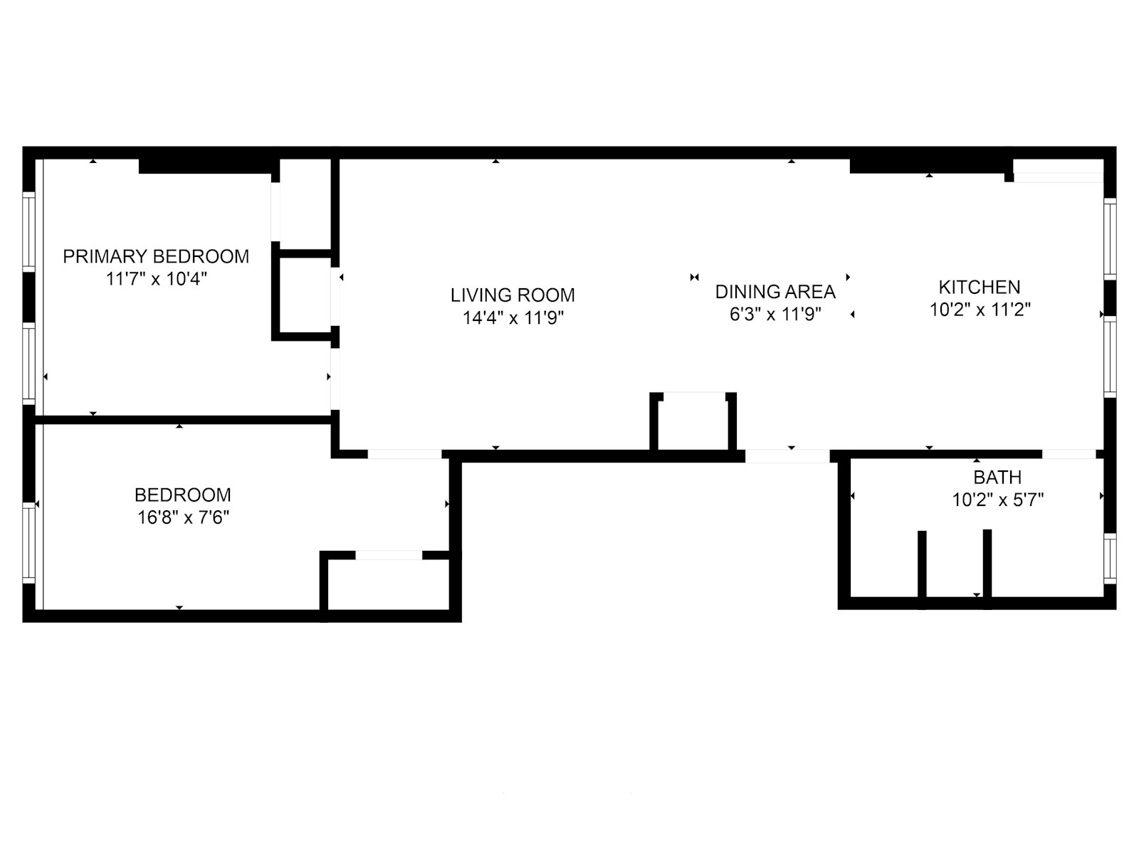 Floorplan for 352 West, 39th Street, 3