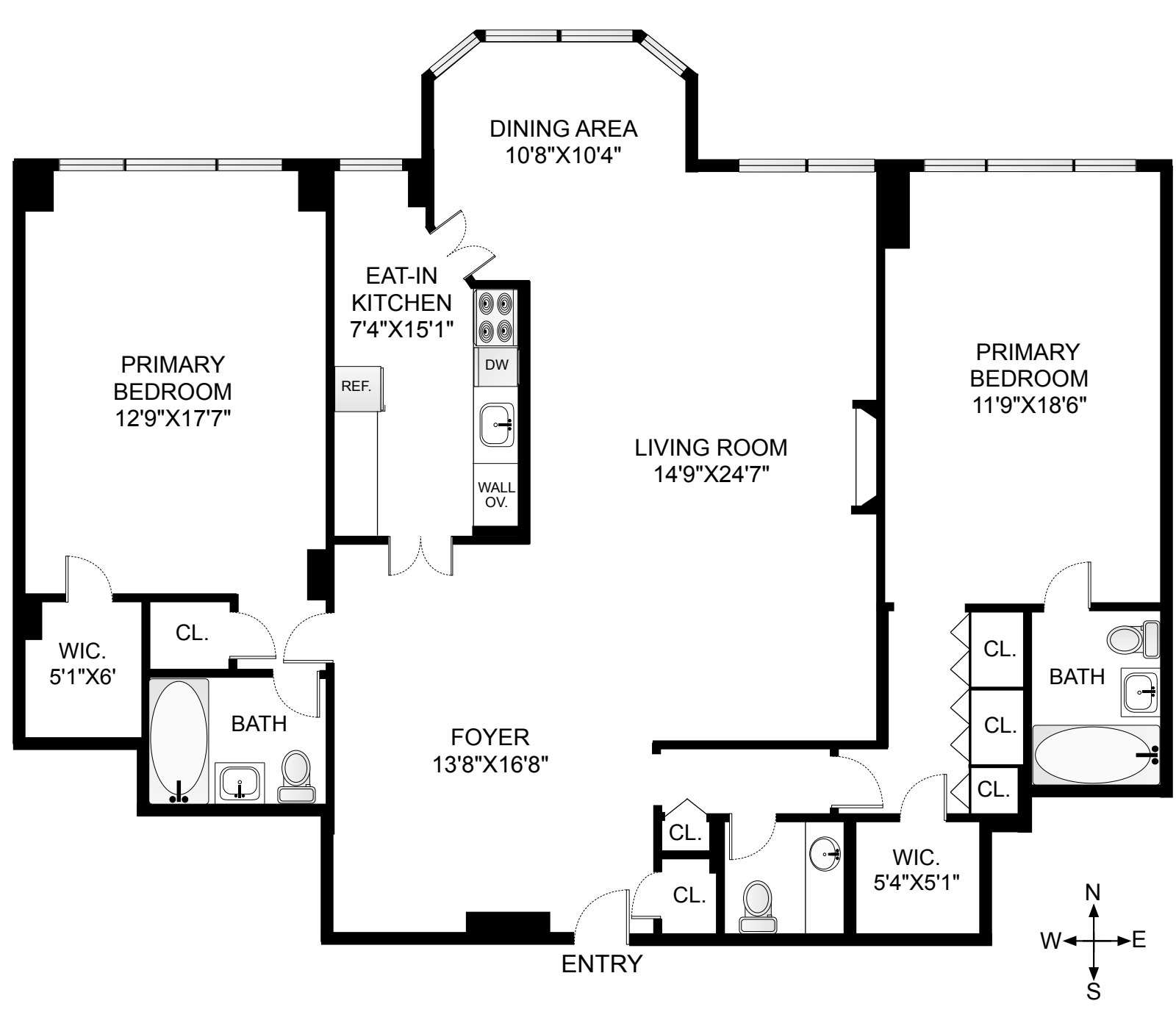 Floorplan for 176 East 71st Street, 3C