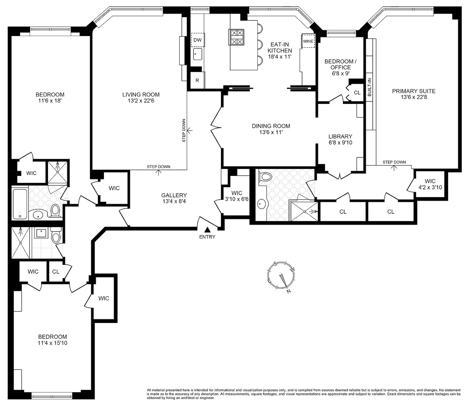 Floorplan for 215 East 79th Street, 13AB