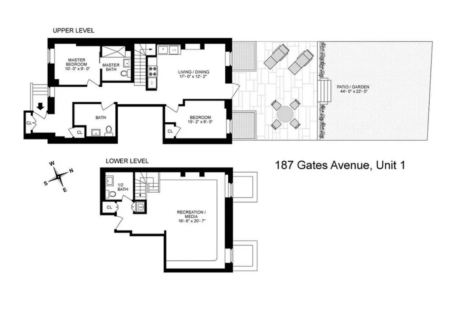 Floorplan for 187 Gates Avenue