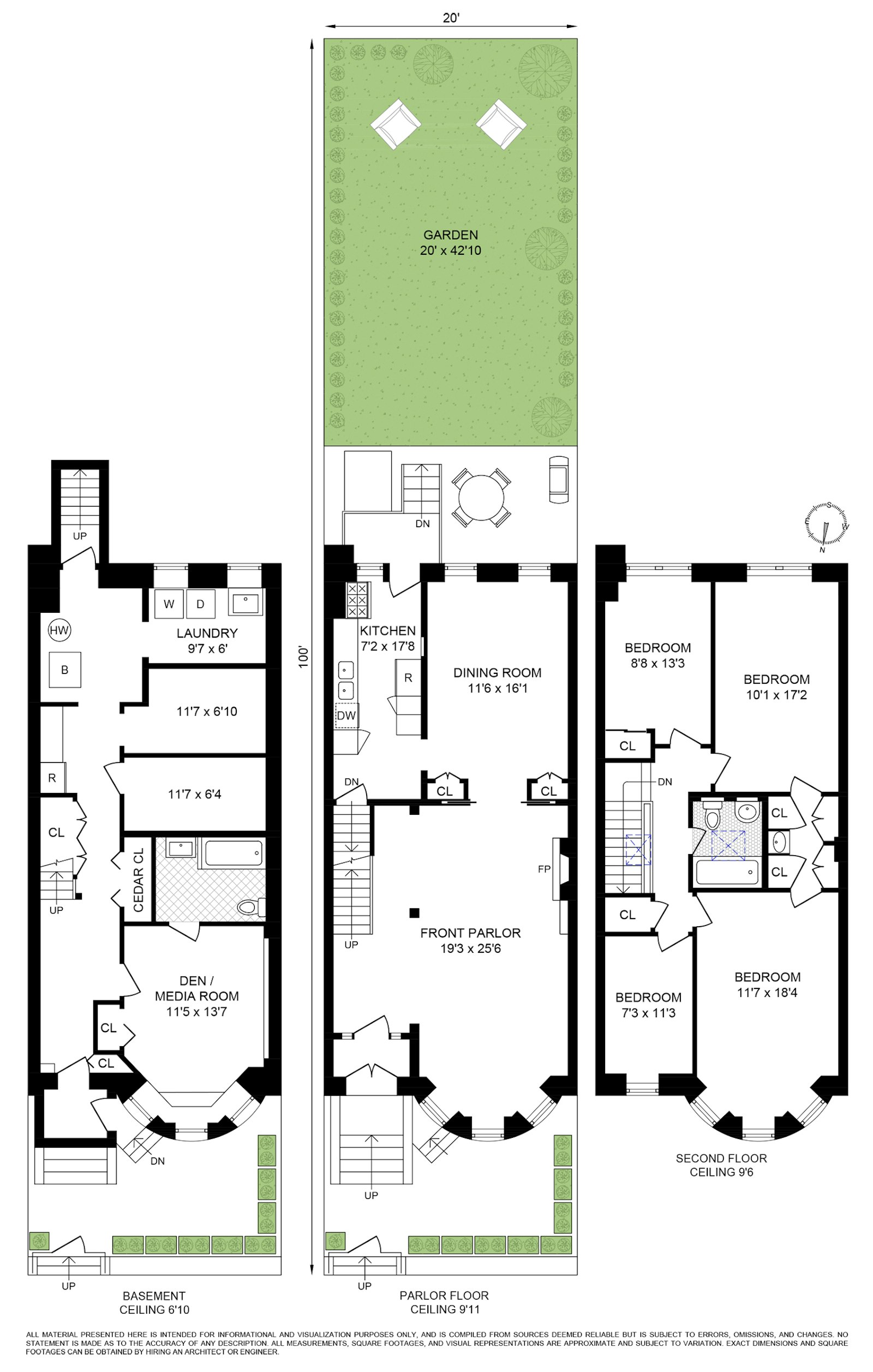 Floorplan for 196 Midwood Street