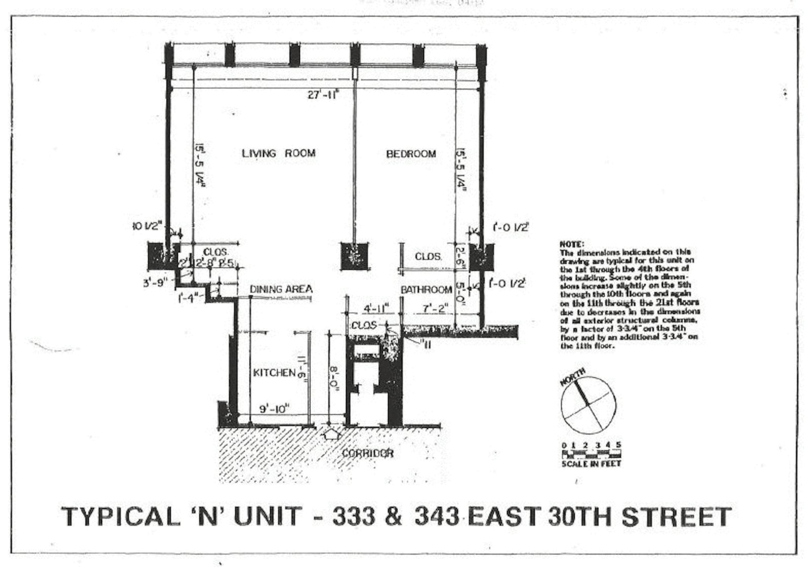 Floorplan for 333 East 30th Street, 2/N