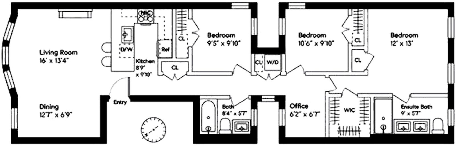 Floorplan for 364 Union Street, 2