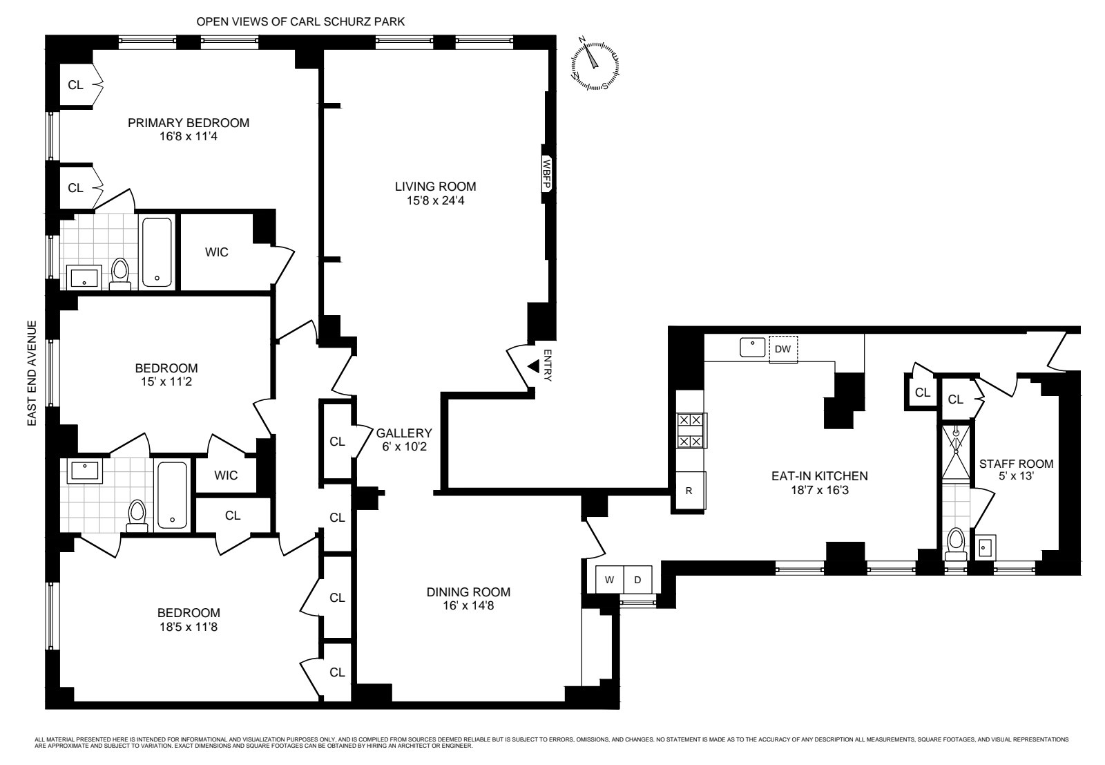 Floorplan for 1 Gracie Square, 7A
