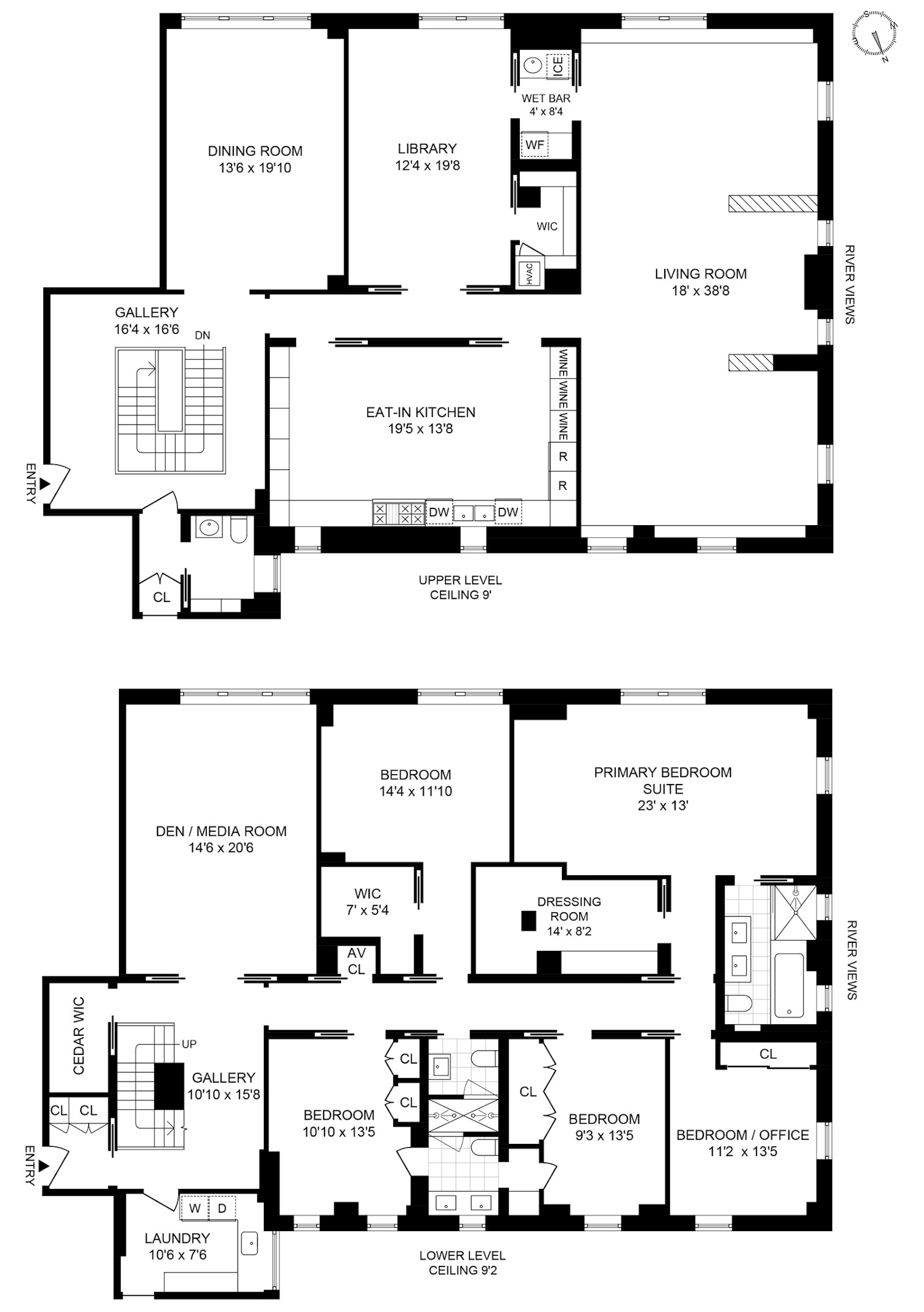 Floorplan for 465 West End Avenue, 10C