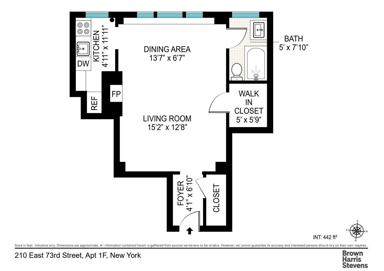Floorplan for 210 East 73rd Street, 1F