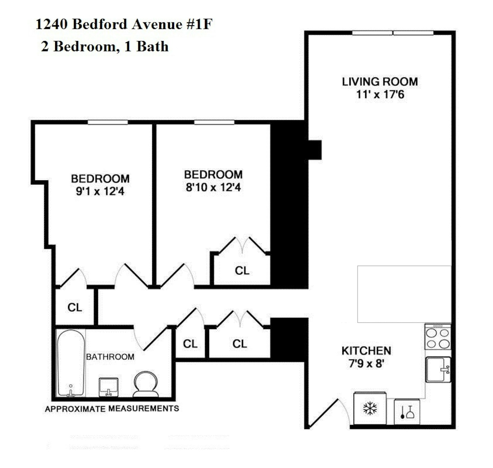 Floorplan for 1240 Bedford Avenue