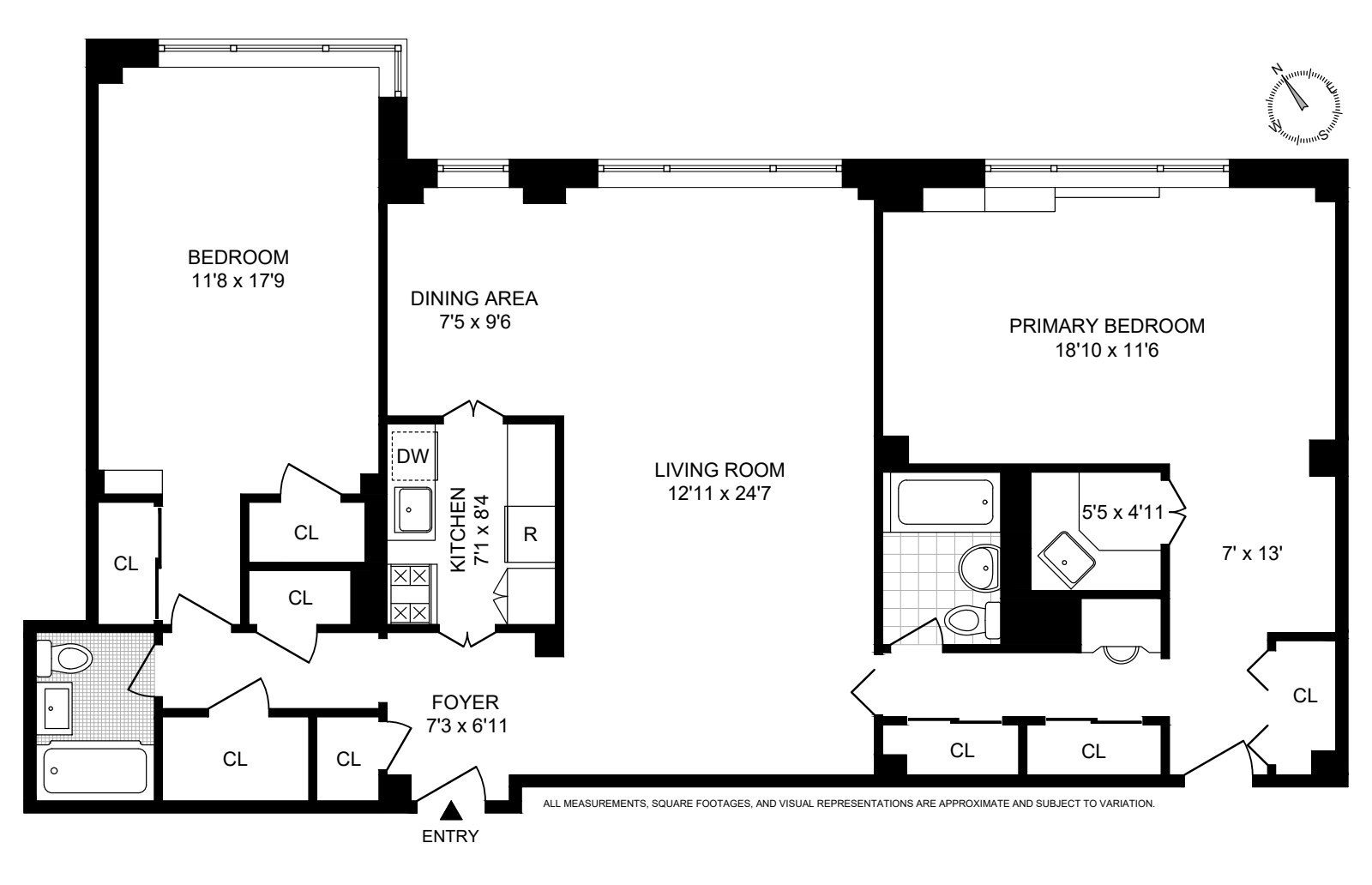 Floorplan for 415 East 52nd Street, 8AN/C