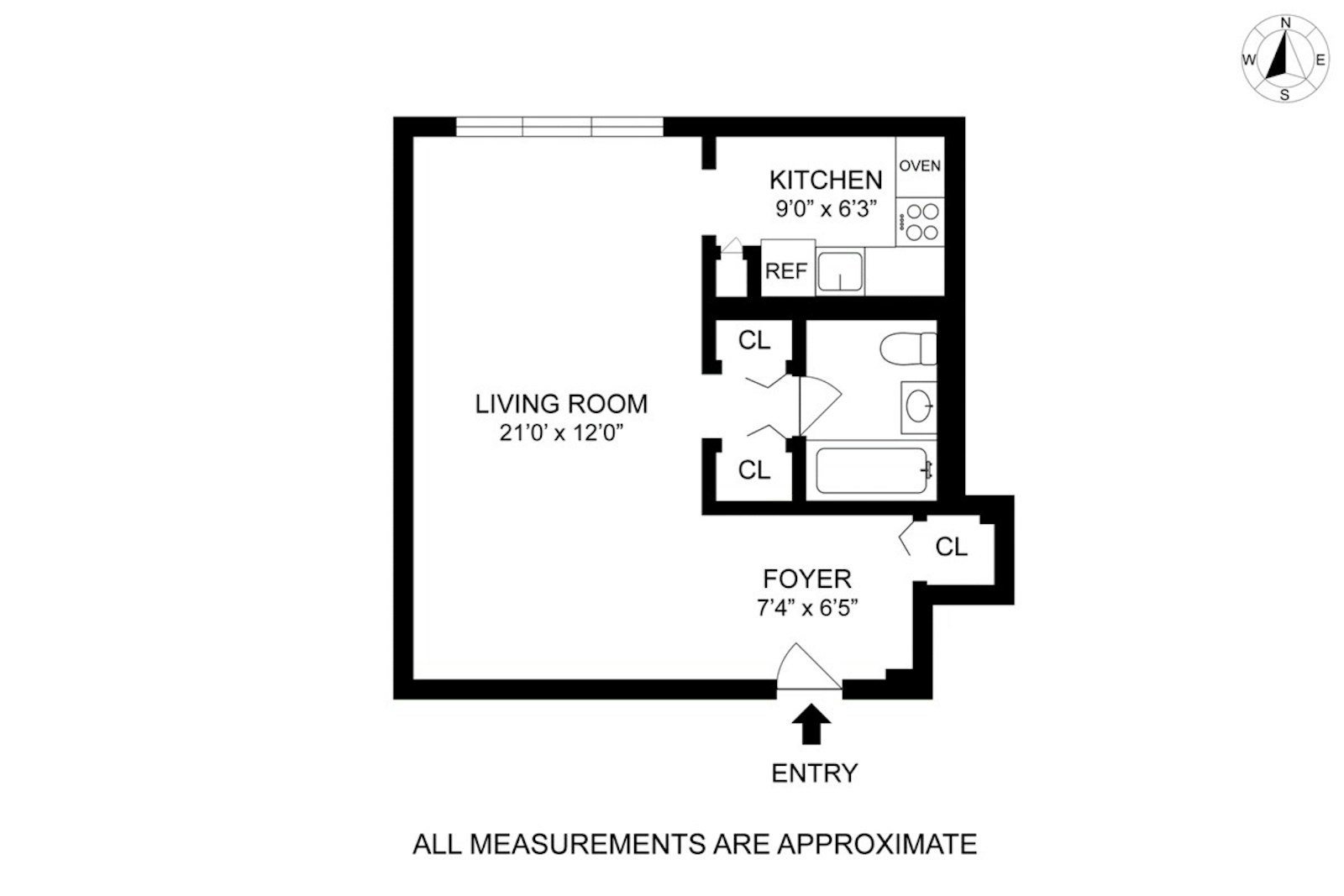 Floorplan for 1165 East 54th Street, 3M