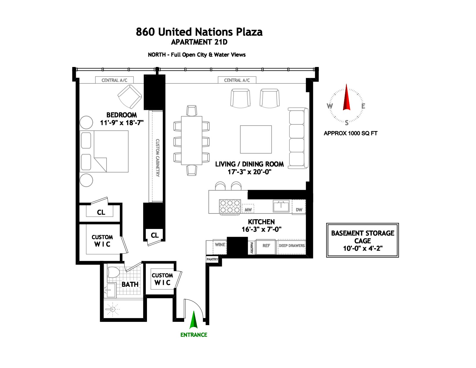 Floorplan for 860 United Nations Plaza