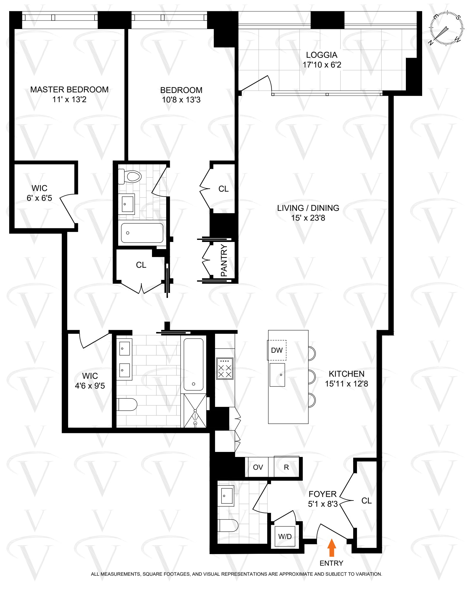 Floorplan for 90 Lexington Avenue, 7D