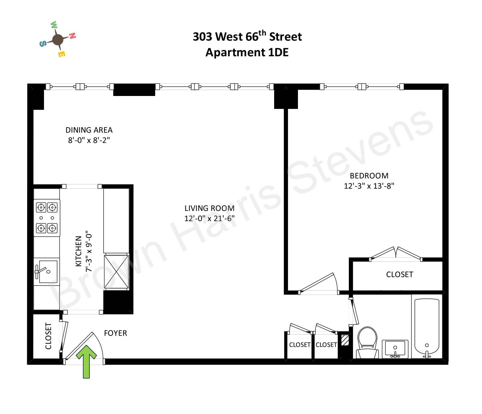 Floorplan for 303 West 66th Street, 1DE