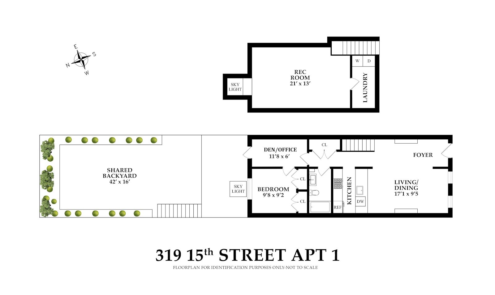 Floorplan for 319, 15th Street, 1